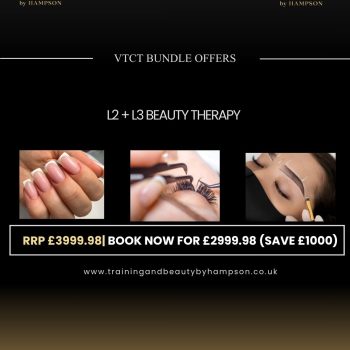 VTCT Level 2 & Level 3 NVQ Diploma in Beauty Therapy General [JUNE SALE]