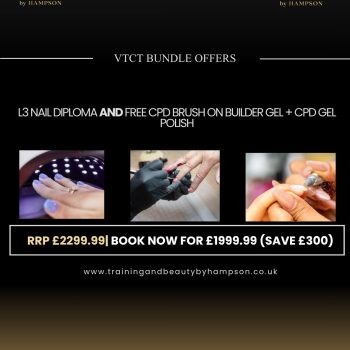 VTCT Level 3 Diploma in Nail Technology + 2 FREE CPD Nail Courses [JUNE SALE]